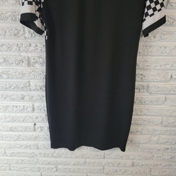 Shein Curve Womens Dress 2XL Plus Mini Short Sleeve Poly Blend Black PLA22XE - Picture 8 of 11